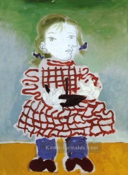  38 galerie - Maya en tablier rouge 1938 Kubismus